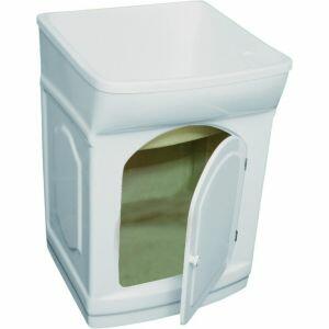 Tanque com Gabinete de Fibra Simples Branco 25L Hidrofama