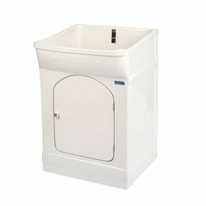 Tanque com Gabinete de Fibra 53L Simples Branco Hidrofama
