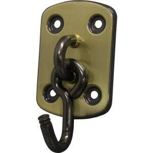 Gancho para Rede União Mundial Latão Oxidado