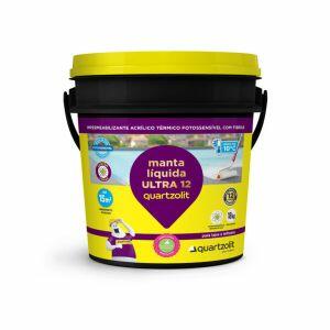 Impermeabilizante Manta Líquida Ultra 12 Branco 18Kg Quartzolit