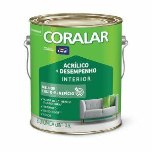 Tinta Acrílica Coralar Camurça Fosco 3,6L Coral