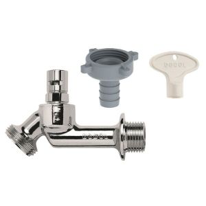 Torneira para Jardim de Parede 1/2" Uso Restrito Cromado Docol