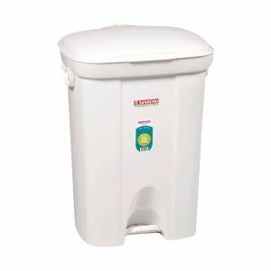 Lixeira de Plástico Sanremo Casa Blanca 36L Branca