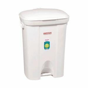 Lixeira de Plástico com Pedal 72L Sanremo Casablanca Branca