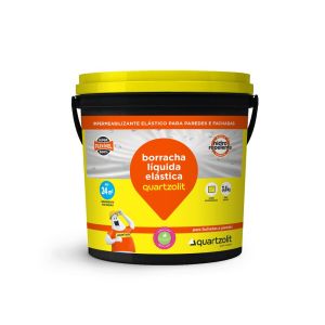 Tinta Impermeabilizante 18L Borracha Líquida Branco Quartzolit