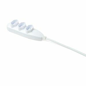 Extensao 3m 3 tomadas 2p+t 10a 3003 Branco Intelbras