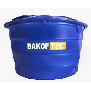 Caixa De Água Polietileno com Tampa 3000L Redonda Azul Bakof Tec