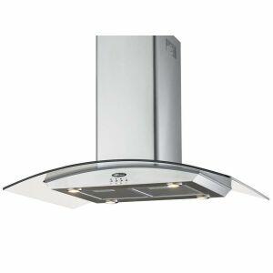 Coifa de Ilha Island Vidro 90cm Inox Fischer