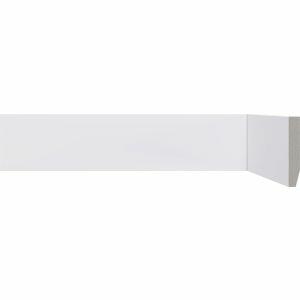 Rodapé Poliestireno B51 2,20M x 5CM Liso Branco Santa Luzia