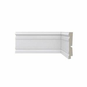 Rodapé Poliestireno Santa Luzia Clássica 444 9,6cmx2,4m Branco