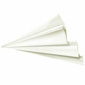 Meia Cana PVC 3,3cmx3,8cmx6m Branco Neve Plastilit