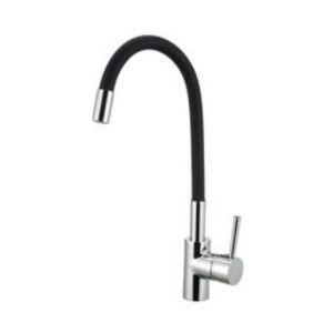 Torneira Misturador Monocomando para Cozinha de Mesa Bica Alta 1/2'' Fluir Flex Preto Addra
