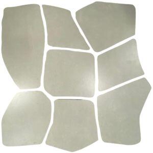 Kit Decorativo Persia Grig Cinza Acetinado Extra 100x100cm Málaga