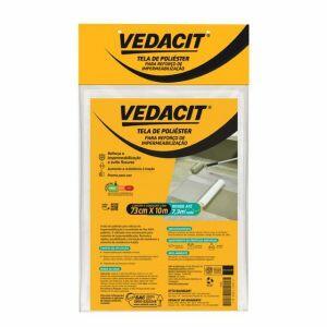 Tela de Poliéster Vedatex Otto 73cmx10m Branco Tela de Poliéster Vedatex Otto 73cmx10m Branco