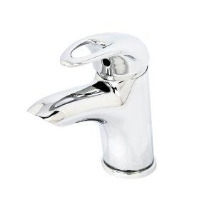 Torneira Misturador Monocomando para Banheiro de Mesa Bica Baixa 1/2" Gota Cromado Addra