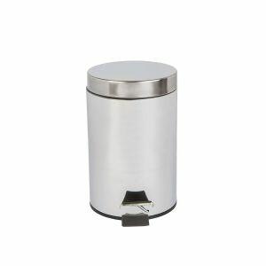 Lixeira Bella com Pedal 3L Inox Casa&Ideia