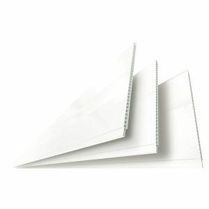 Forro PVC Liso 8mmx20cmx6m Junta Seca Branco Neve Pro Forma