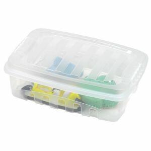 Caixa Organizadora Trava/Tampa Gran Box Plasútil 9,3L 40,5x29x12,2cm Transparente