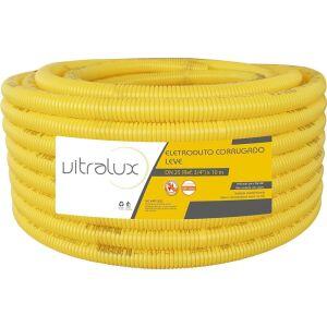 Eletroduto Corrugado 25mm PVC Flex Amarelo 10m Vitralux