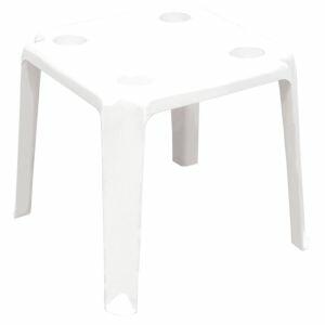 Mesa de Plástico Peruíbe 49,5cm Branco Tramontina