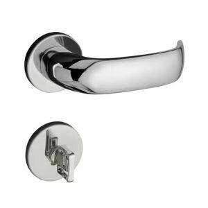 Fechadura Roseta para Banheiro 55mm Contemporânea Cromado 500-90 Pado Fechadura Roseta para Banheiro 55mm Contemporânea Cromado 500-90 Pado