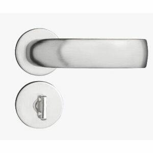 Fechadura Roseta para Banheiro 55mm Contemporânea Cromado Acetinado 500-90 Pado Fechadura Roseta para Banheiro 55mm Contemporânea Cromado Acetinado 500-90 Pado