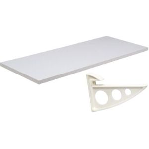 Prateleira Prat-K Concept com Suporte 20x60cm Branca