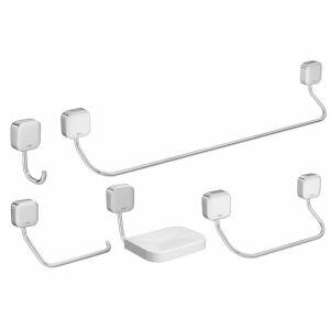 Kit de Acessórios para Banheiro Pix 5 Peças Cromado Deca