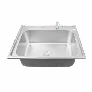 Cuba para Cozinha de Sobrepor com Válvula e Dosador Inox 62x23cm Addra