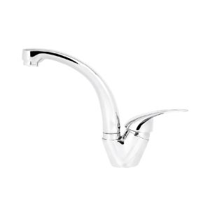 Torneira Misturador Monocomando para Cozinha de Mesa Bica Baixa 1/2" Gota Cromado Addra