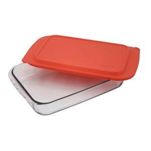 Assadeira Retangular Marinex Vidro 5L Nadir
