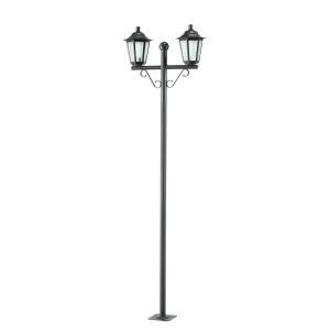 Poste de Luz para Jardim Dital 1,61m Grega 1 Lâmpada Preto Poste de Luz para Jardim Dital 1,61m Grega 1 Lâmpada Preto