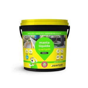 Impermeabilizante Quartzolit Manta Líquida 3,6kg Preto