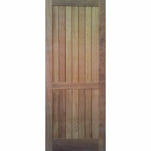 Porta de Abrir Madeira Angelim Madeireira Real Park 2,1x0,8m Lambril