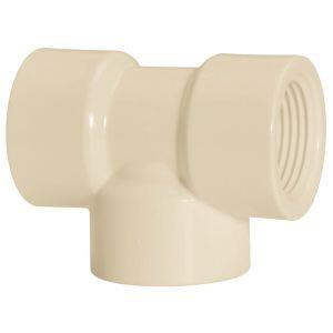 Tee 1" Pvc Roscável Branco Amanco