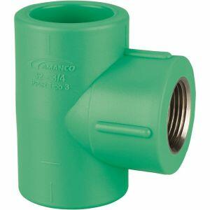 Tee 20mmx1/2" Ppr Verde Amanco