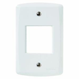 Placa 4"x2" Tramontina Lux2 2 Módulos Branca Horizontal/Vertical
