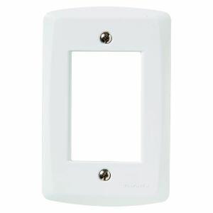 Placa 4"x2" Tramontina Lux2 3 Módulos Branca Horizontal