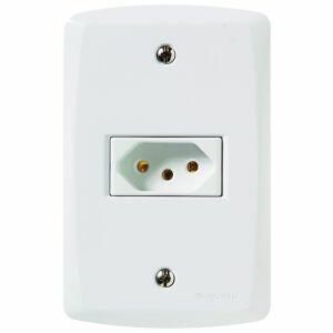 Conjunto Tomada Lux2 1 Módulo 2P+T 20A Branco Tramontina