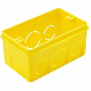 Caixa de Luz 4"x2" Retangular Amarela Tramontina