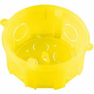Caixa de Luz de Embutir Octagonal 4"x4" Amarela Tramontina