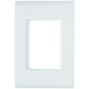 Placa 4"x2" Tramontina Liz 3 Módulos Branca Horizontal