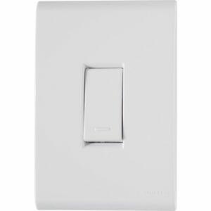 Conjunto Interruptor  Liz 1 Módulo Simples 10A Branco Tramontina