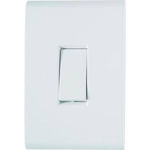 Conjunto Interruptor Liz 1 Módulo Bipolar Simples 10A Branco Tramontina