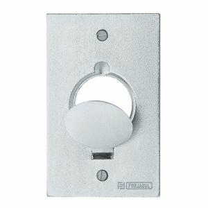 Placa 4"x2" Tampa de Unha Tramontina Redonda Cromada