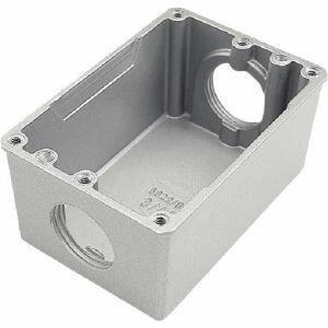 Caixa de Luz de Piso 4"x2" Retangular Cinza Tramontina