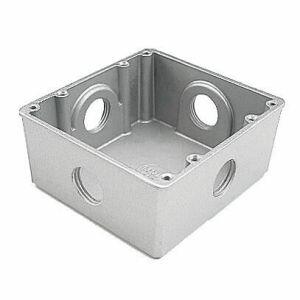 Caixa de Luz de Piso 4"x4" Cinza Tramontina