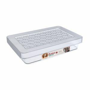 Caixa Baixa com Tampa Hana Cristal  M 3L 20x31,5x6,2