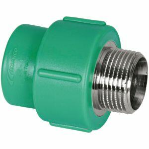 Adaptador 40mmx11/4" Ppr Verde Macho Amanco