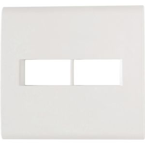 Placa 4"x4" Tramontina Liz 2 Módulos Branca Horizontal